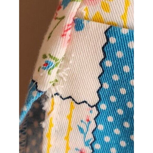 Vintage Retro Housewife Sleeveless Clothespin Shirt Floral 12 M Ship N Shore - Picture 7 of 11